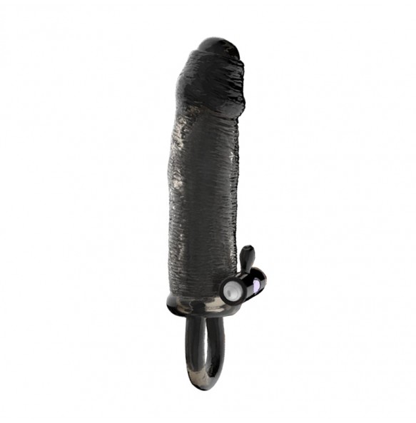 PLEASE ME Black Warrior Spiky Male Delay Ring (L:19.2cm - D:4cm)